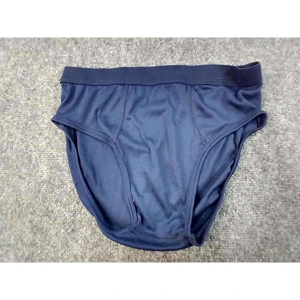 Patagonia Capilene Briefs Mens Medium Navy Blue Made in USA Polyester Base layer